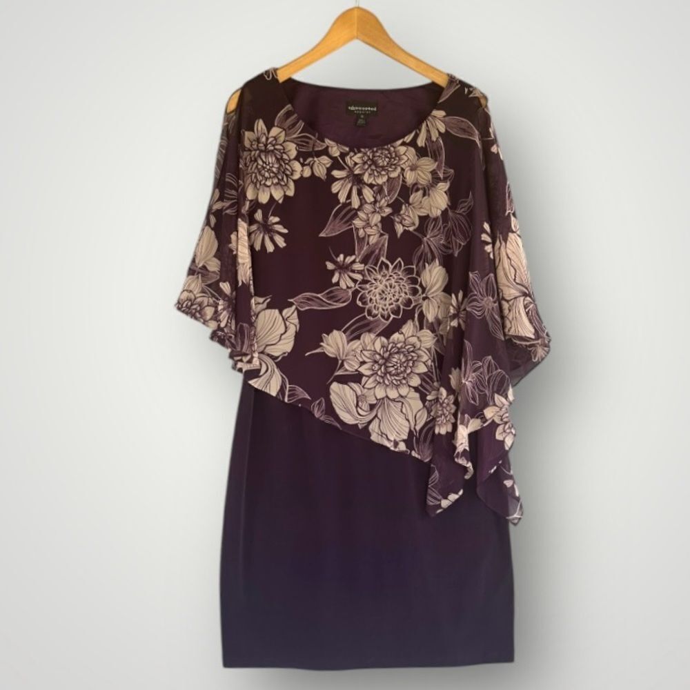 5 for $40 Connected Dress Women Size 12 Purple Floral